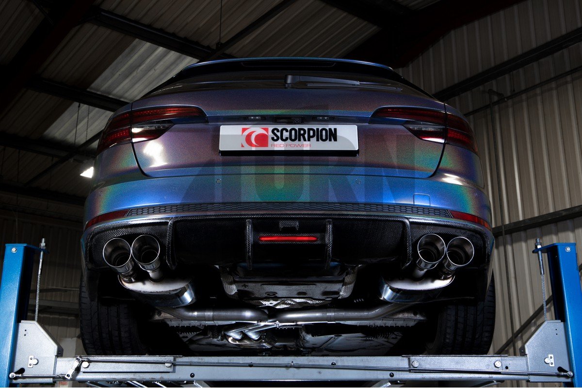Półukład wydechowy Audi S4 B9 Scorpion