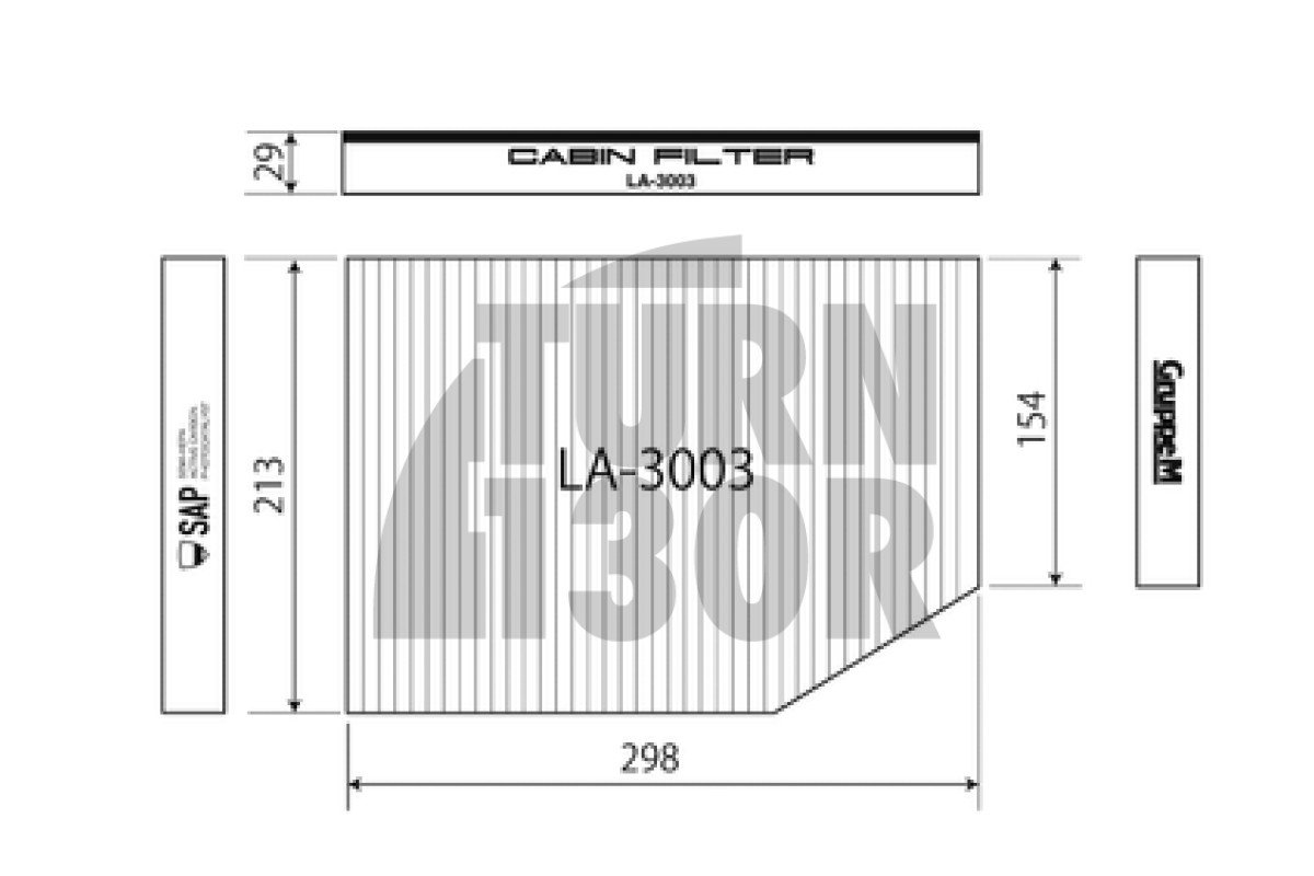 Filtr kabinowy Gruppe M Hepa do Toyota Supra GR 3.0 A90 MK5 i BMW 340i / 440i G2x