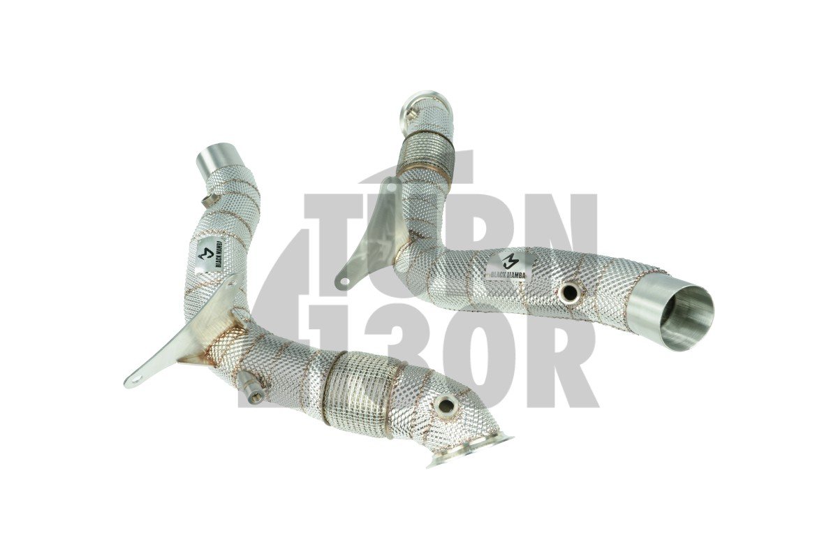 Rury spustowe Black Mamba Decat (osłona termiczna) do Ferrari 488 15-18