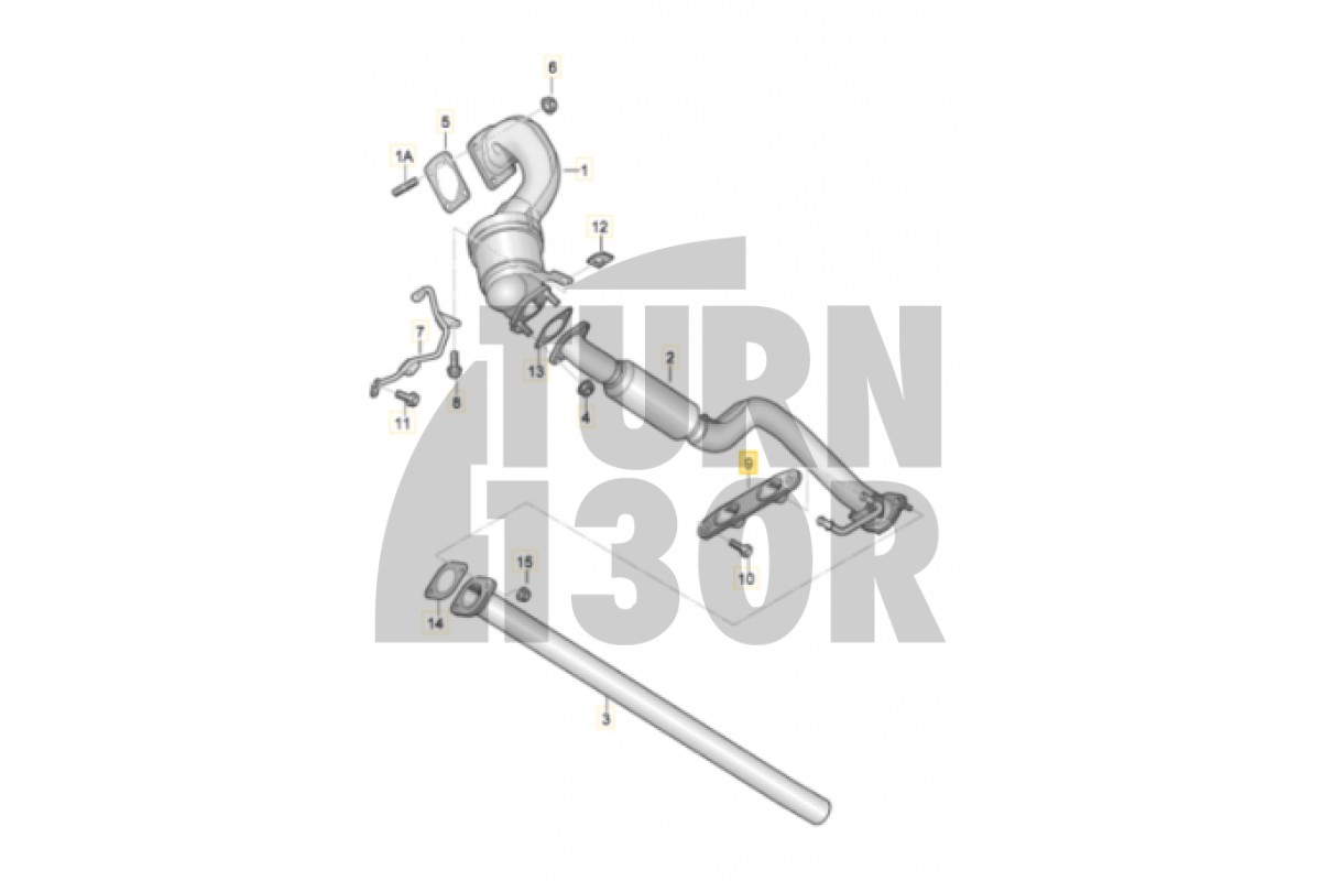 Wieszak/mocowanie rury spustowej dla 2.0 TFSI EA113 / EA888.1