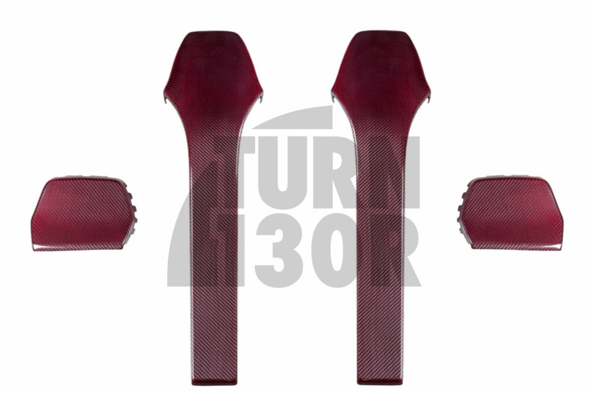 Zestaw pokrowców na oparcia foteli z włókna węglowego Eventuri do BMW M3 F80 / M4 F8x / M2 Comp F87