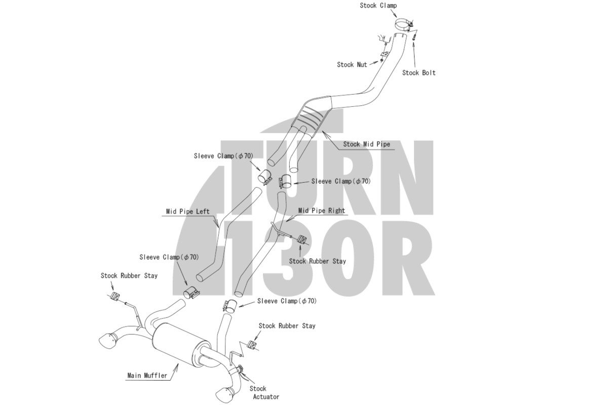 Tłumik HKS Super Turbo Catback Toyota Supra 3.0 Mk5 A90
