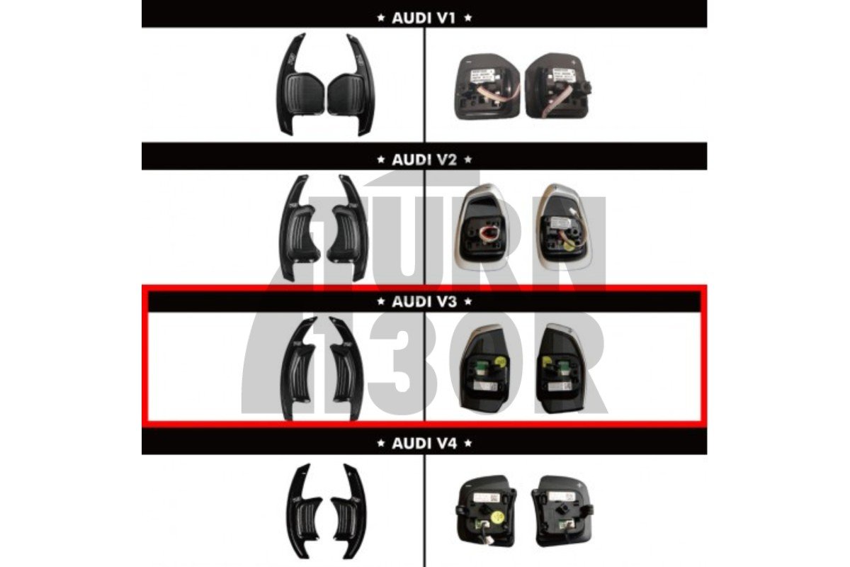 Leyo Audi S Tronic Billet Paddle Shift Extension (wersja 2) dla S3 8V / RS3 8V / RS6 C7 / A5 F5