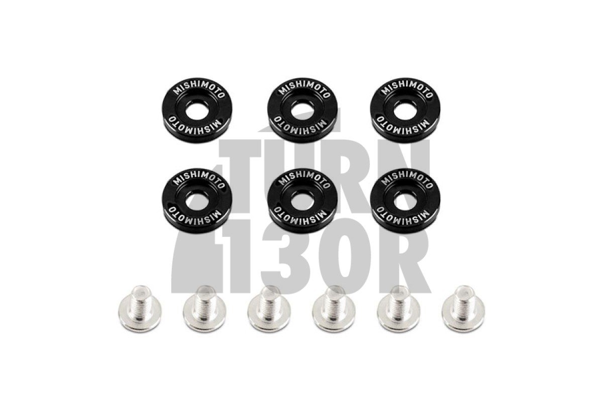 Zestaw anodowanych podkładek pod błotniki i śrub M6 Mishimoto
