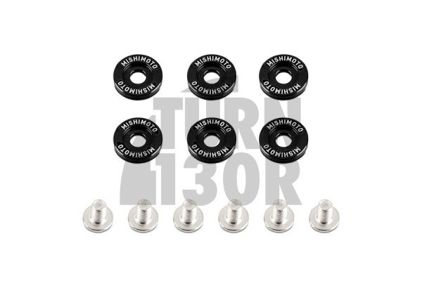 Zestaw anodowanych podkładek pod błotniki i śrub M6 Mishimoto